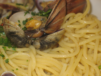 spaghetti con le vongole